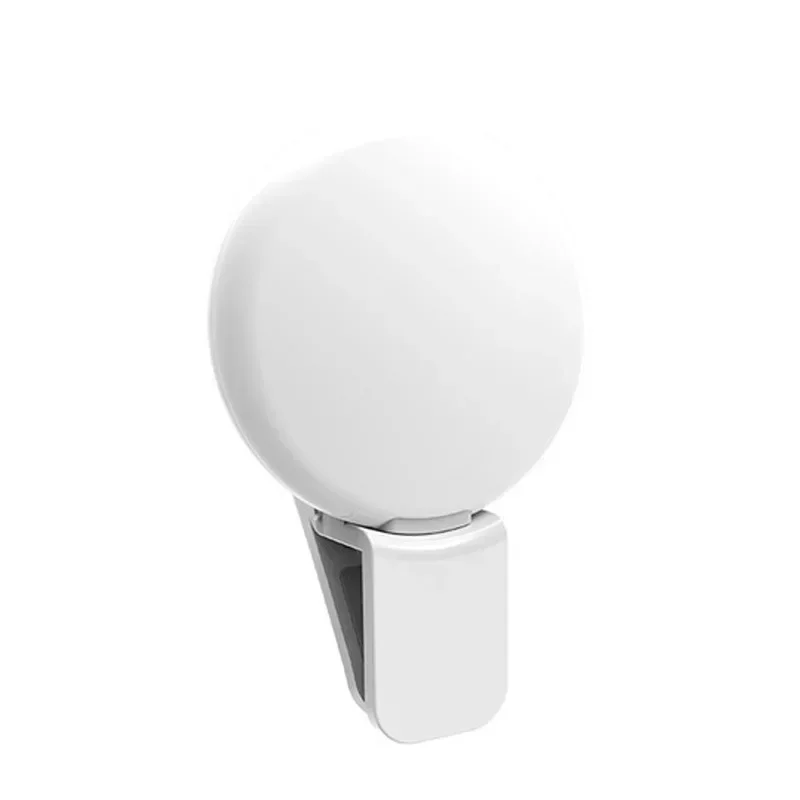 Mini LED Ring Light do Selfie – Przenośna Lampka z 3-Stopniowym Ściemnianiem, Klips do Telefonu i Tabletu