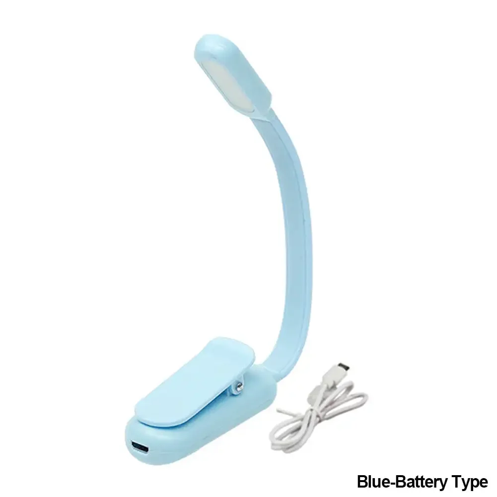 Mini LED Lampka Klipsowa do Książki – 3 Tryby Światła, Regulowana Jasność, Ładowalna, Idealna do Czytania w Podróży i w Sypialni