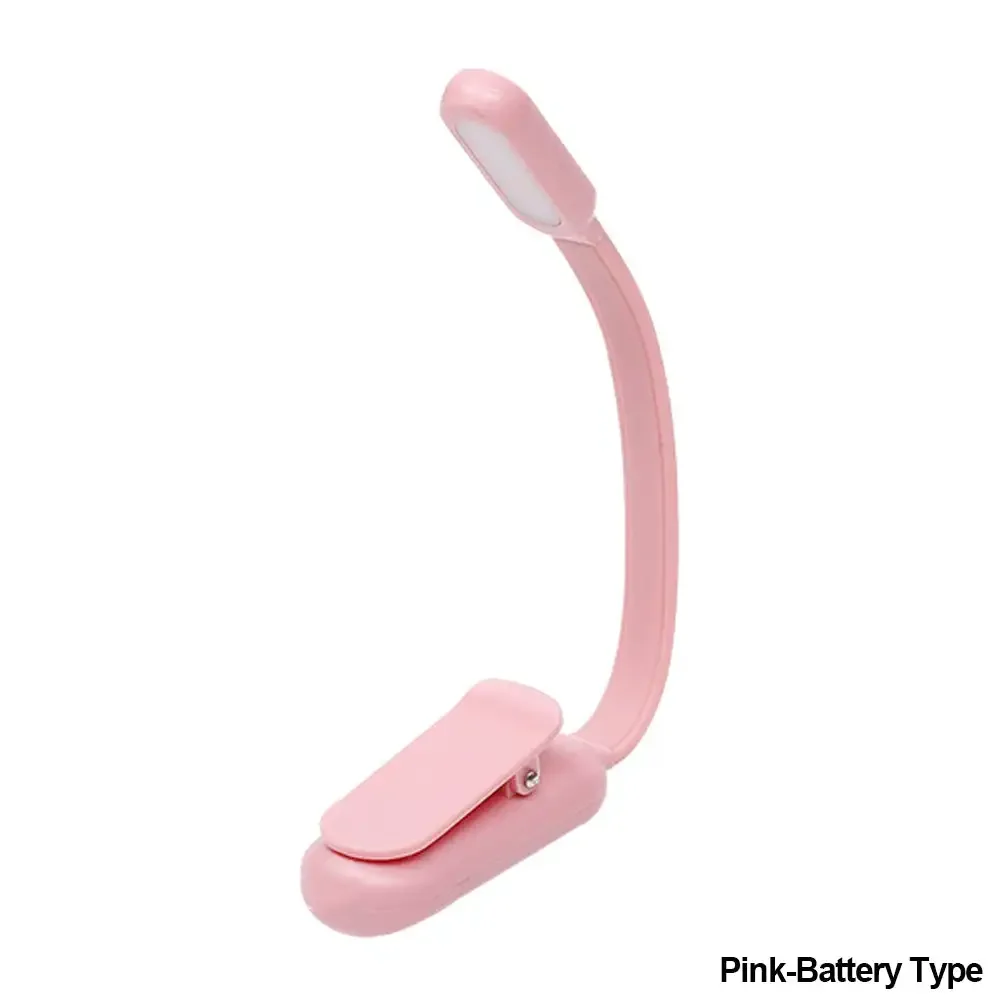 Mini LED Lampka Klipsowa do Książki – 3 Tryby Światła, Regulowana Jasność, Ładowalna, Idealna do Czytania w Podróży i w Sypialni